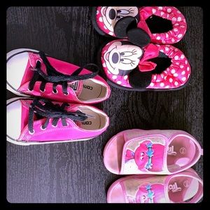 Size 7/8 Toddler girl summer lot of shoes
